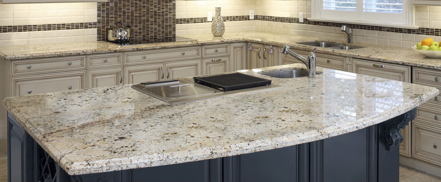 A-gorgeous-granite-countertop-white-kitchen